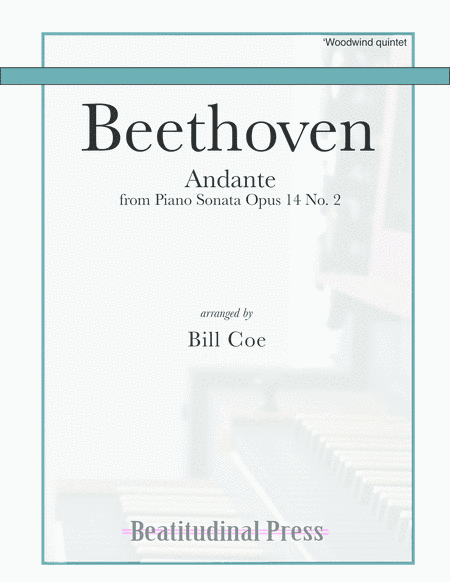 Beethoven Andante Woodwind Quintet score and parts (arr. Bill Coe)