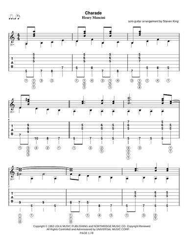 Charade (arr. Steven Michael King)