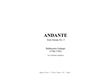 GALUPPI - ANDANTE from Sonata No.5 -  For Organ (arr. Renato Tagliabue)