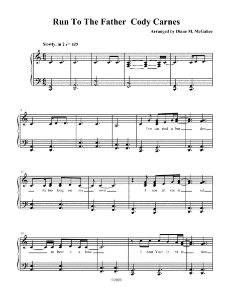 Run To The Father (arr. Diane M. McGahee)