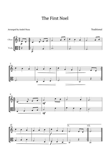 The First Noel (arr. André Nusa)