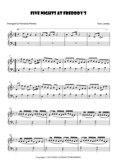 Five Nights At Freddy's (arr. Fernando Pereira)