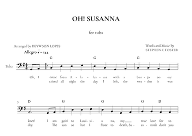 Oh! Susanna (arr. Deywson Lopes)