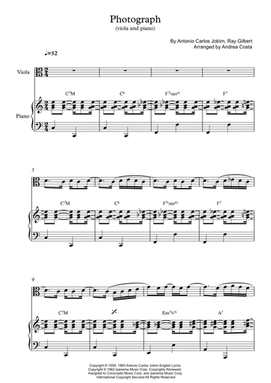 Photograph (arr. Andrea Costa)