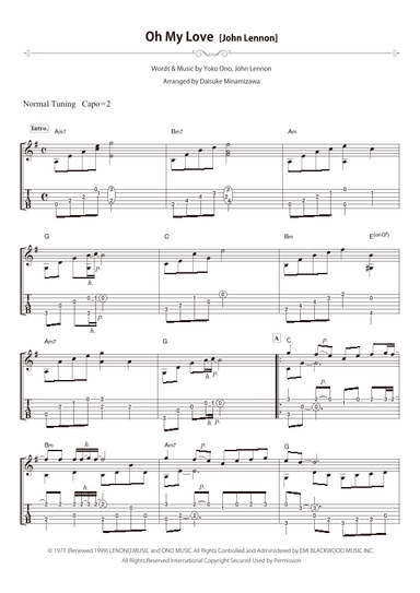 Oh My Love (arr. Daisuke Minamizawa)
