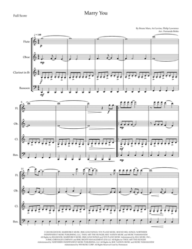 Marry You (arr. Fernando Britto)