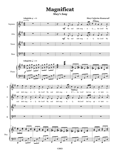 Magnificat (SATB with Piano Accompaniment)