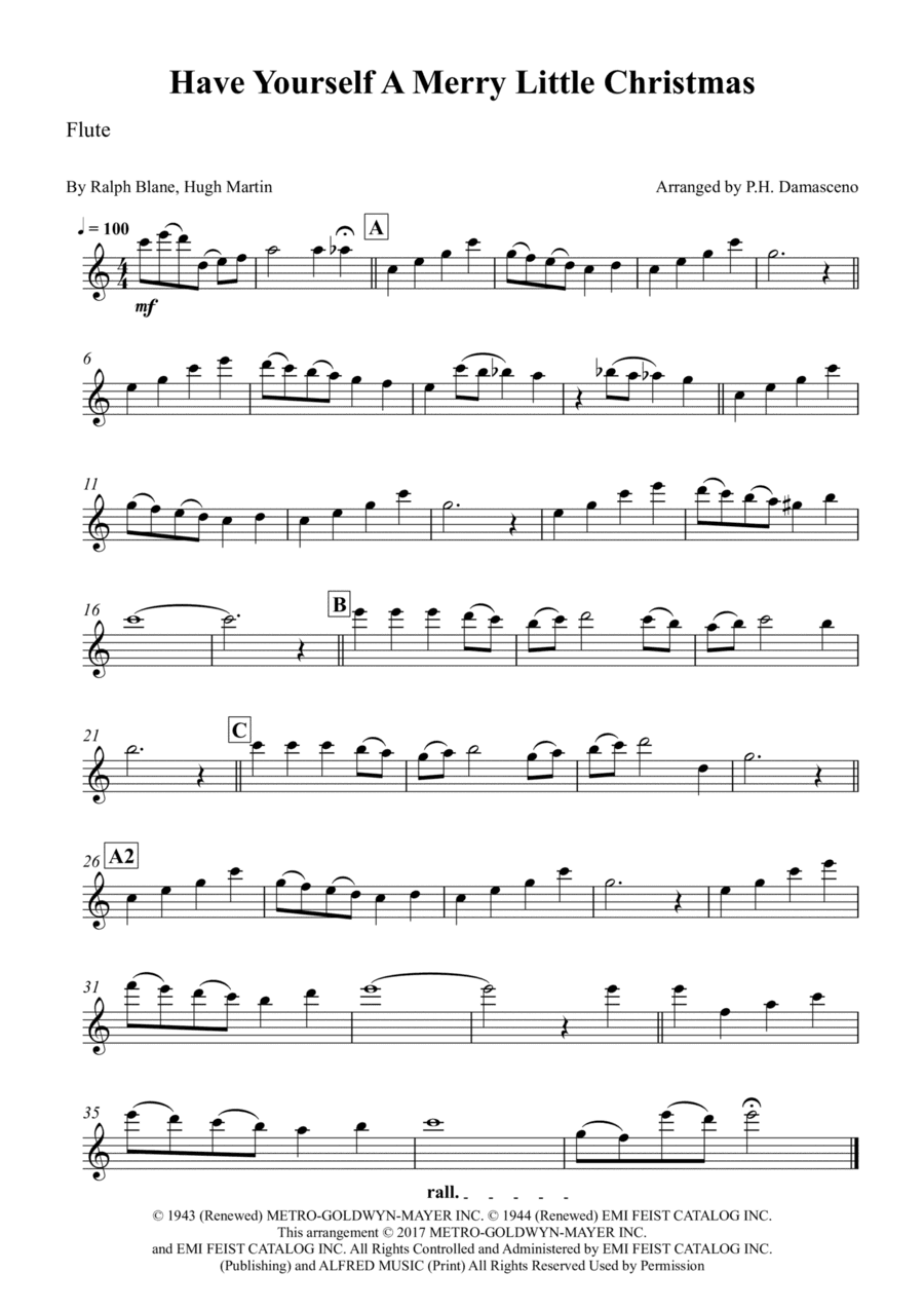 Have Yourself A Merry Little Christmas (arr. P.H. Damasceno)