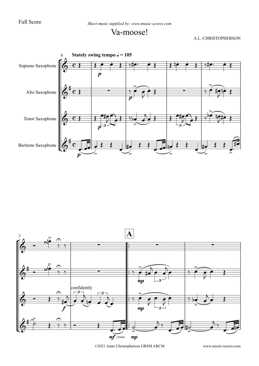 Va-Moose! - Sax Quartet