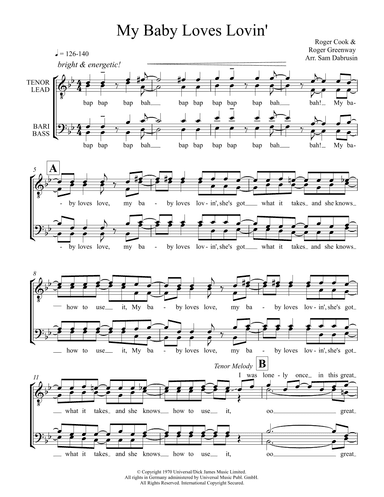My Baby Loves Lovin' (arr. Sam Dabrusin)
