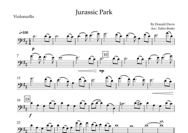 Jurassic Park Iii (arr. Fabio Britto)