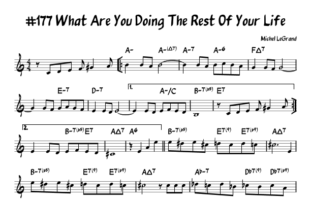 What Are You Doing The Rest Of Your Life? (arr. John Fries)