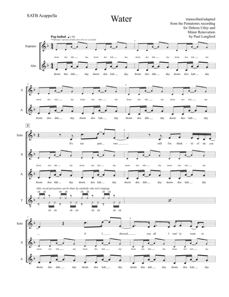 Water (arr. Paul Langford)