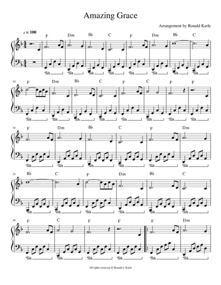 Amazing Grace (arr. Ronald J. Karle)