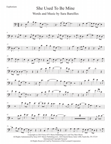 She Used To Be Mine from WAITRESS THE MUSICAL (arr. Kevin Busse)