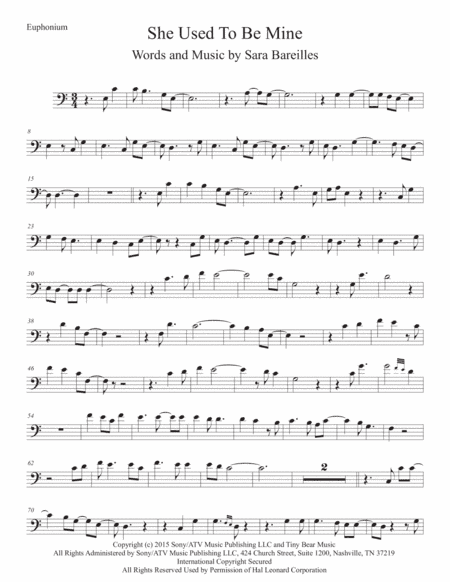 She Used To Be Mine from WAITRESS THE MUSICAL (arr. Kevin Busse)