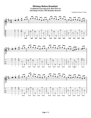 Whiskey Before Breakfast (arr. Daniel P. Grant)