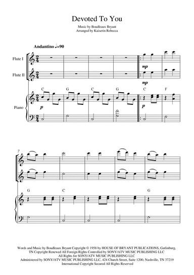 Devoted To You (arr. Kaiserin Rebecca)