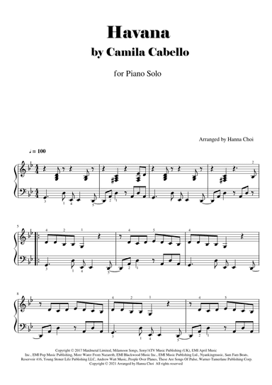 Havana (arr. Hanna Choi)
