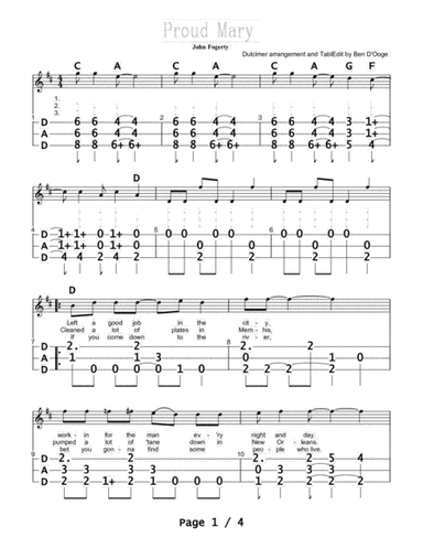 Proud Mary (arr. Ben D'Ooge)