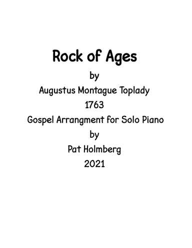 Rock of Ages (arr. Pat Holmberg)