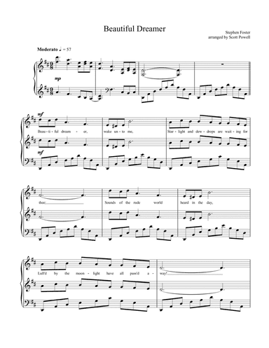 Beautiful Dreamer (arr. Scott Powell)
