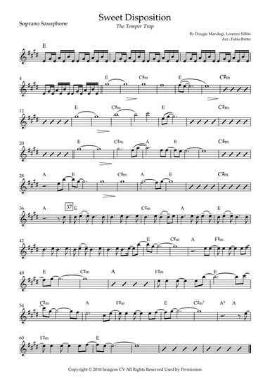 Sweet Disposition (arr. Fabio Britto)