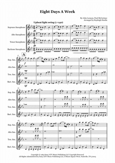 Eight Days A Week (arr. Kayleigh Huelin)