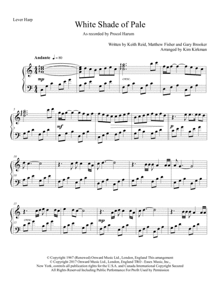 A Whiter Shade Of Pale (arr. Kim Kirkman)