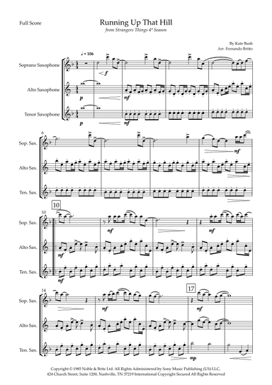 Running Up That Hill (arr. Fernando Britto)