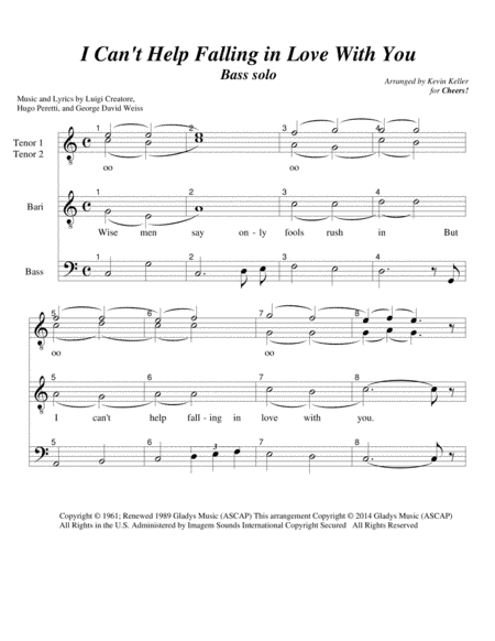 Can't Help Falling In Love (arr. Kevin Keller)