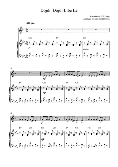 Dojdi, Dojdi Libe Le (soprano saxophone solo and piano accompaniment) (arr. Kaiserin Rebecca)