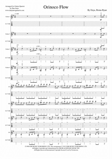 Orinoco Flow (arr. Dan Jones (www.danjonesguitarist.com))