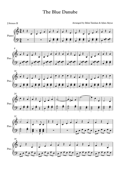 Theme from The Blue Danube (arr. Ajlan Akyuz)