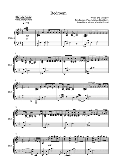 Bedroom (arr. Marvella Fidelia)