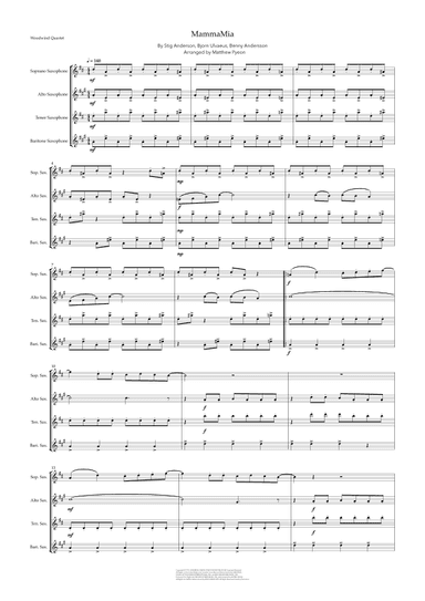 Mamma Mia (arr. Matthew pyeon)
