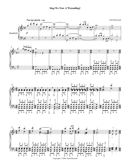 Sing We Now A'Wassailing (arr. Paul Ellsworth)