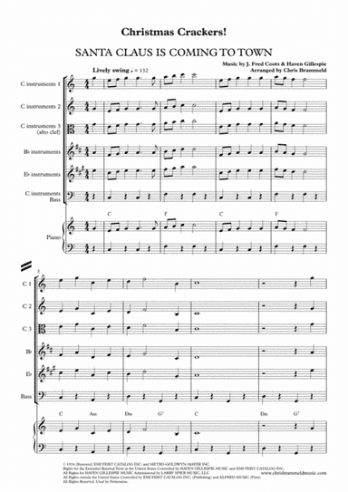 Santa Claus Is Comin' To Town (arr. Chris Brammeld)