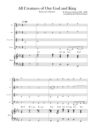 All Creatures of Our God and King (arr. Davi Rocha Campos)