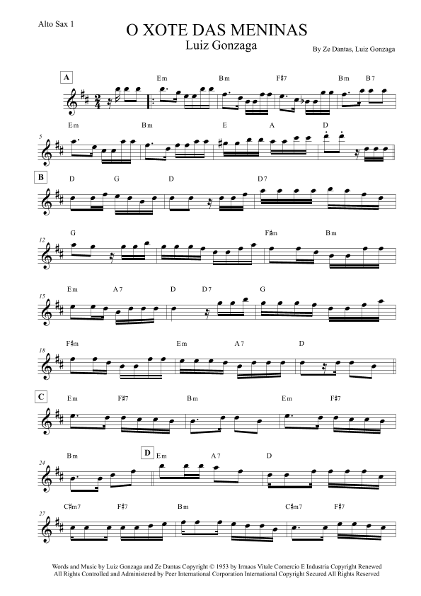 O Xote Das Meninas (arr. Leo Silva)