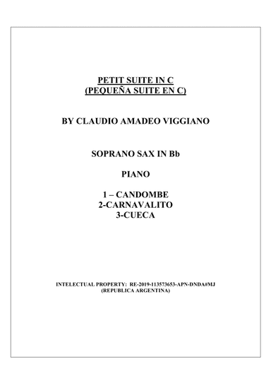 PETIT SUITE IN C (PEQUEÑA SUITE EN C)