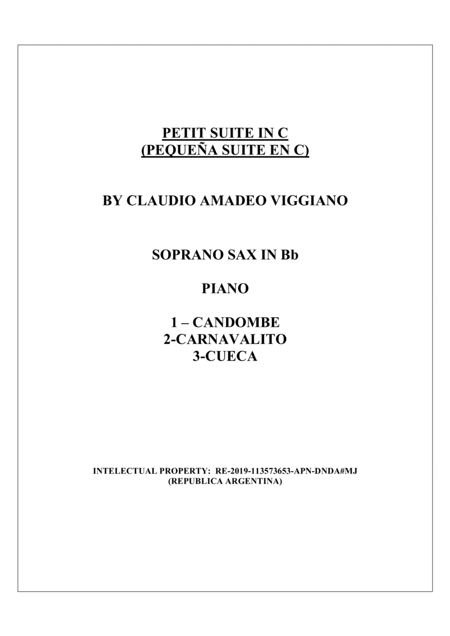 PETIT SUITE IN C (PEQUEÑA SUITE EN C)
