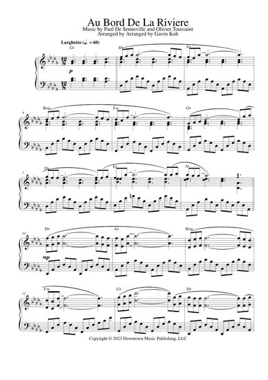 Au Bord De La Riviere (arr. Gavin Koh)