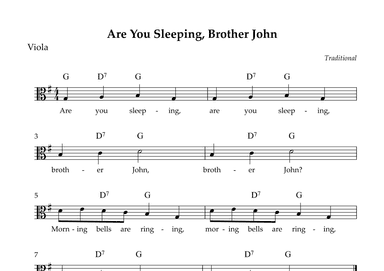 Are You Sleeping, Brother John (Easy) (arr. Wesley S. SIlva)