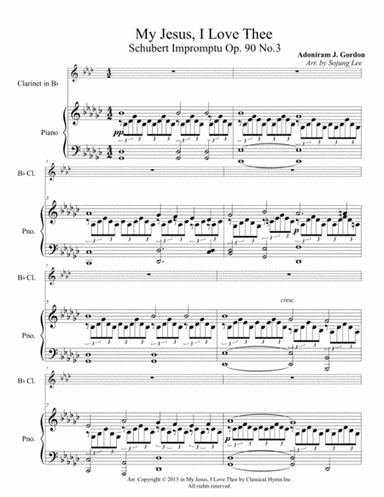 MY JESUS, I LOVE THEE (arr. So Jung Lee)