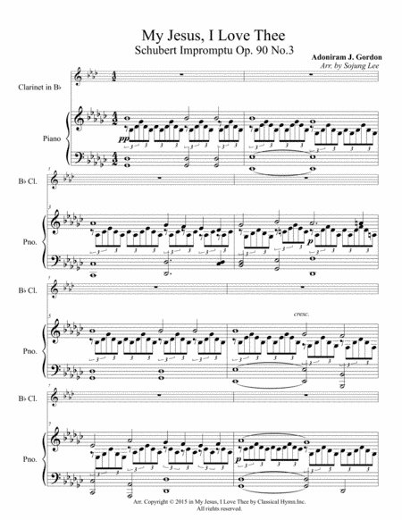 MY JESUS, I LOVE THEE (arr. So Jung Lee)