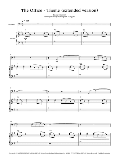 The Office - Theme (arr. Henrique F Mangoni)