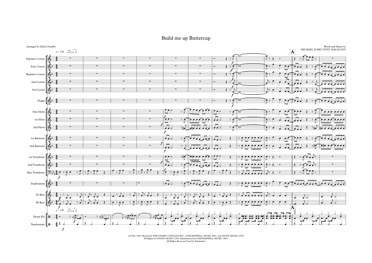 Build Me Up, Buttercup (arr. Helen Thurlby)