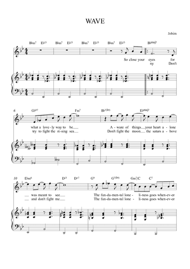 Wave (arr. Alex Nunes Rodriguez)