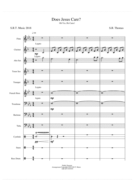Does Jesus Care? (arr. SRT Music)